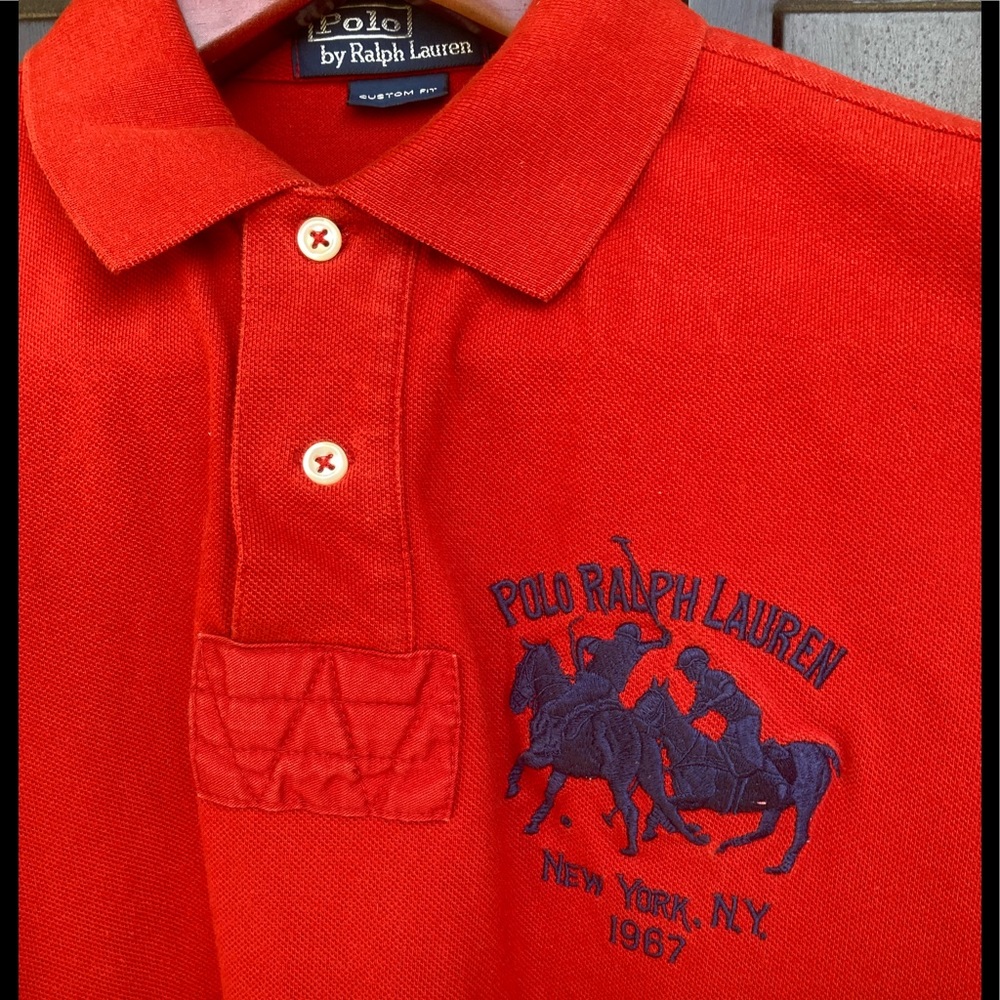 Vintage Polo Ralph Lauren R. L. Polo Club 1967 w/Large 2 Pony Crest  Size L